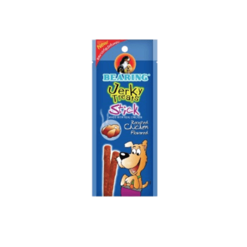 ขนมสุนัข BEARING เนื้อไก่อัดแท่ง สูตร JERKY TREATS SOFT SNACK รสไก่ย่าง ขนาด 50G